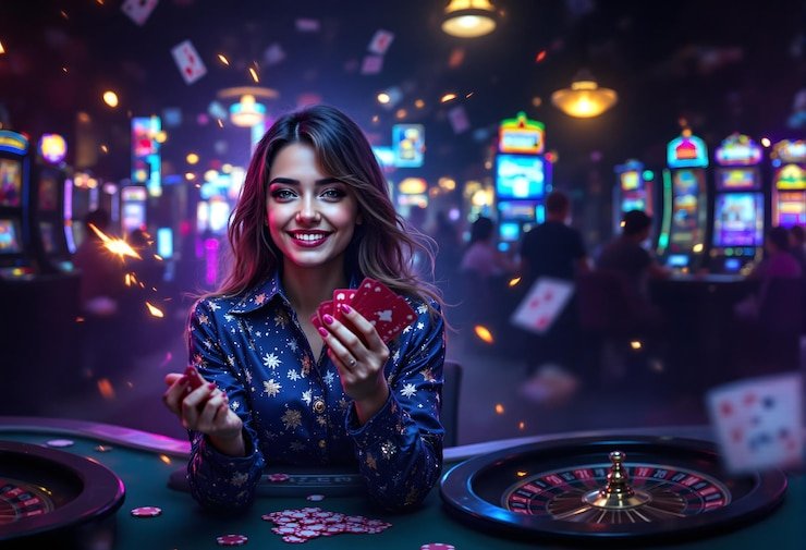 Wild Fireworks slot game interface showing five reels and payline structure